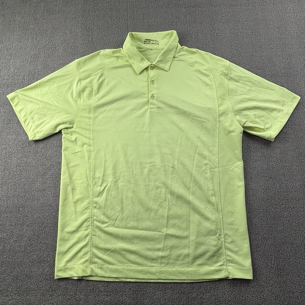 Nike Polo Shirt Adult Large Green Short Sleeve Golfing Golf Casual Men's